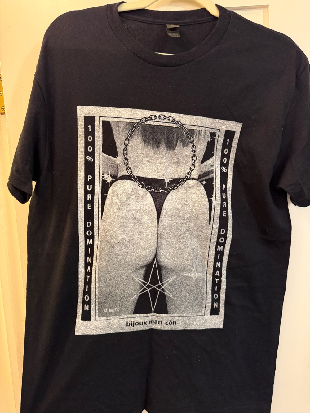 Black Graphic Tee - 100% Pure Domination band shirt BIjoux